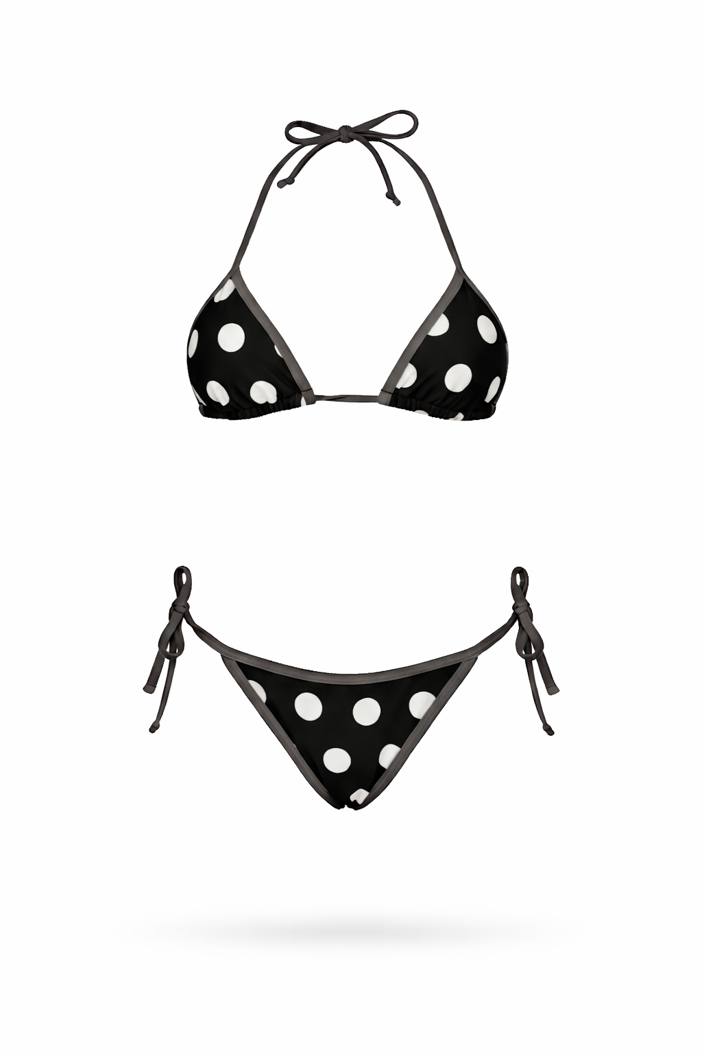 Bikini Polka Dots Grey