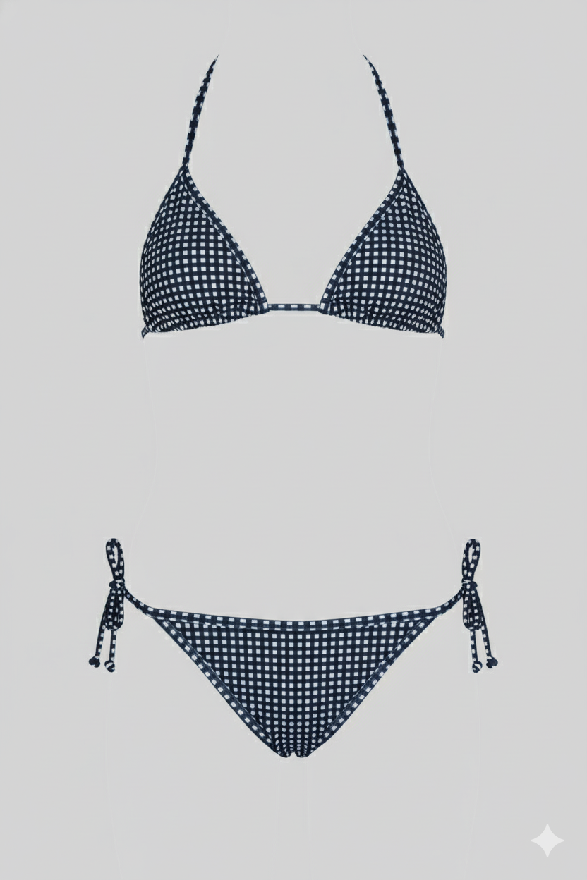 Bikini Riviera Vichy Negro