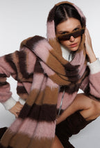 BUFANDA STRIPES ROSA